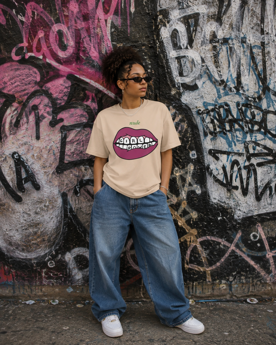 District Gritty Oversized Heavyweight T-Shirt – Urban Baggy Streetwear Tee