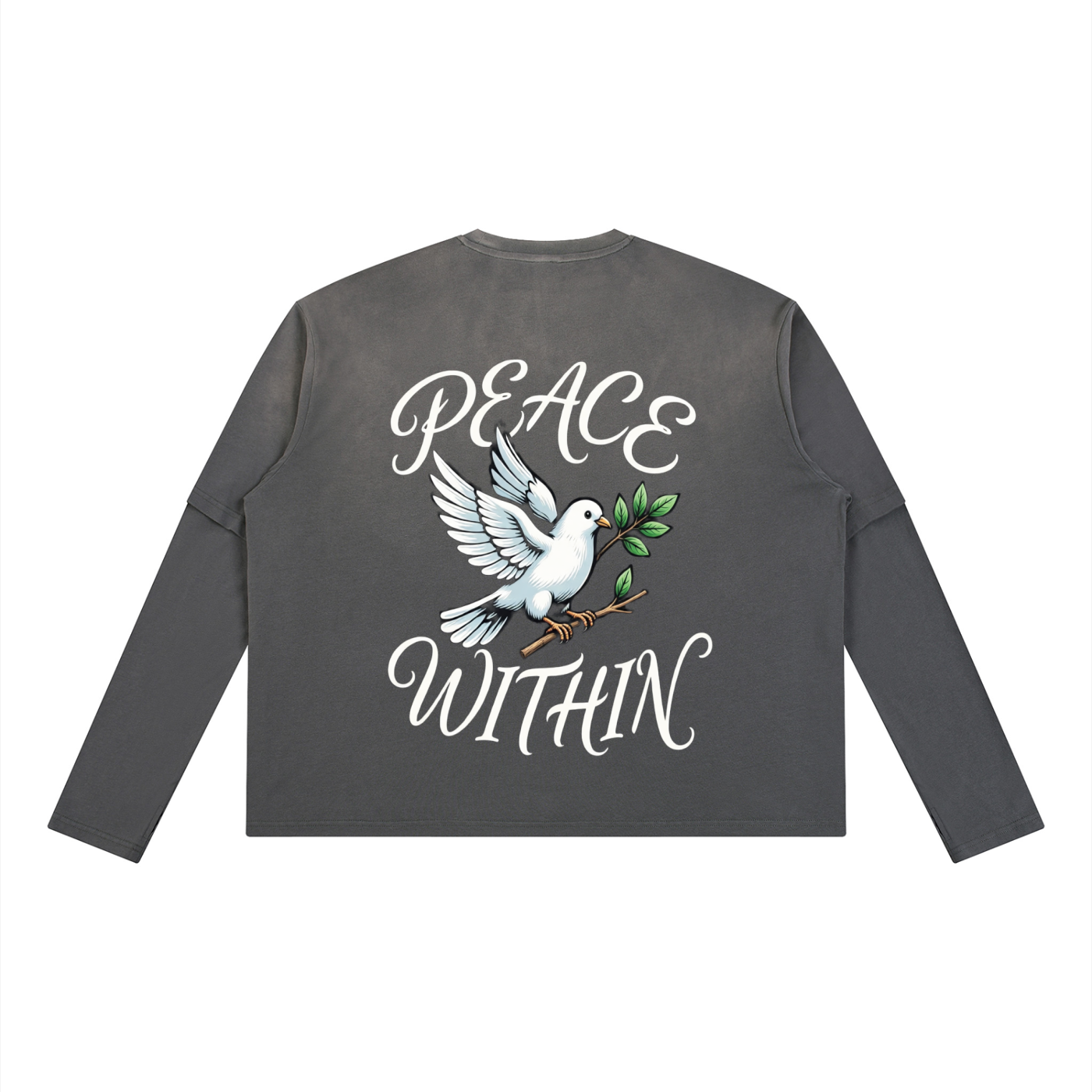 Unisex Vintage Wash Layered T-Shirt