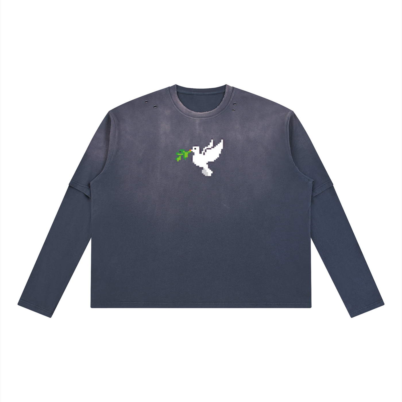 Unisex Vintage Wash Layered T-Shirt