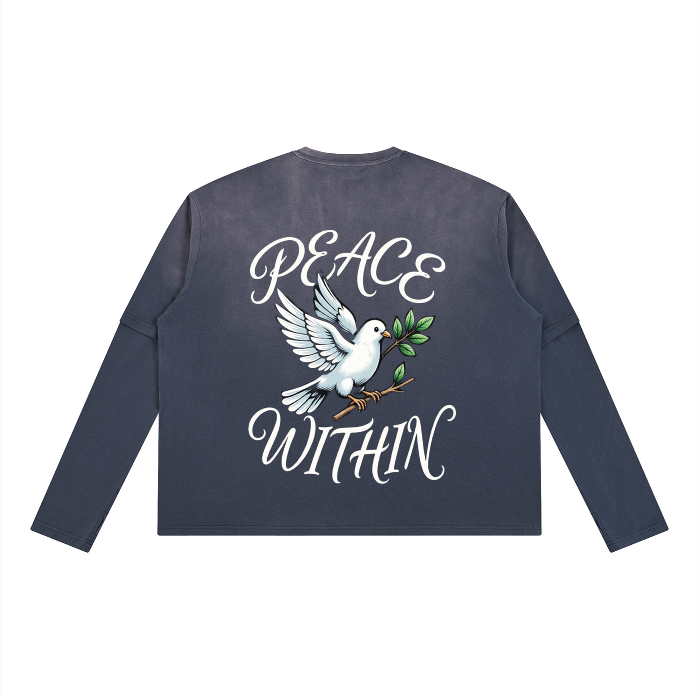Unisex Vintage Wash Layered T-Shirt