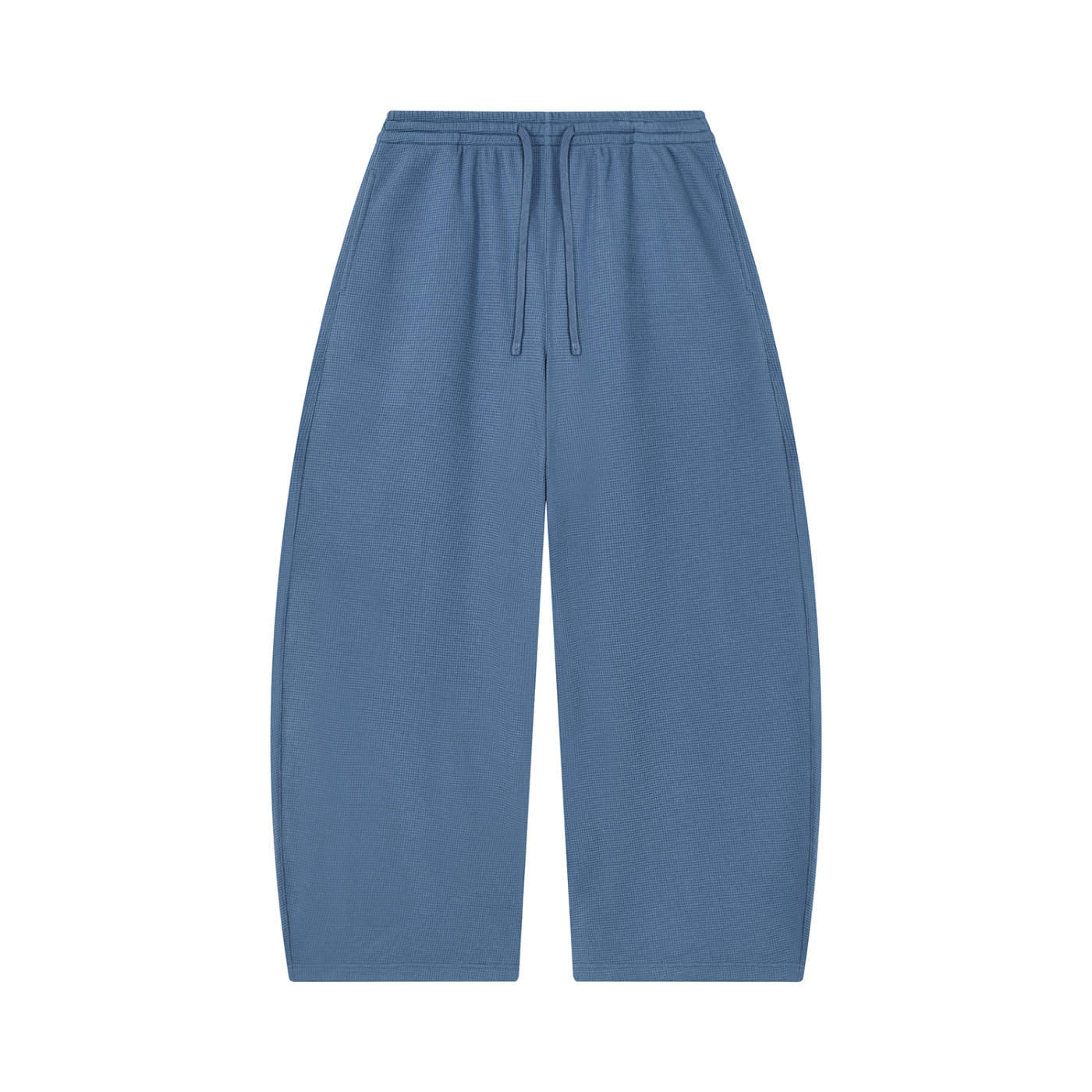Unisex Waffle Barrel Leg Pants